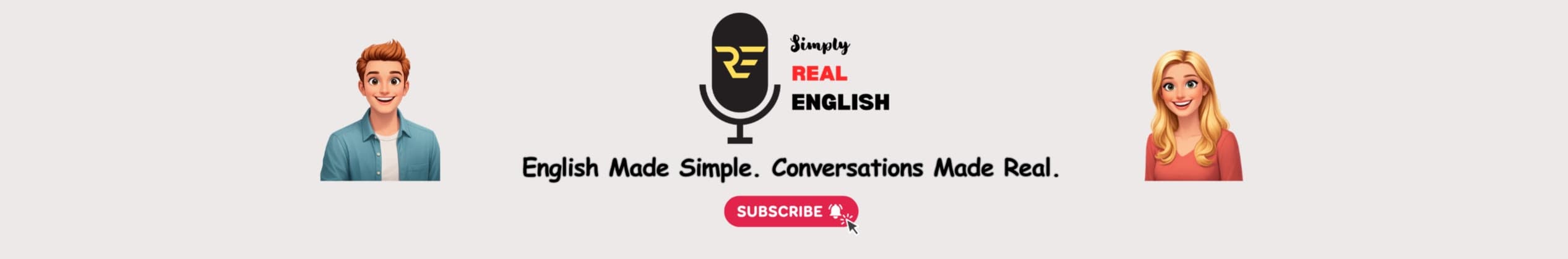 Simply Real English Banner